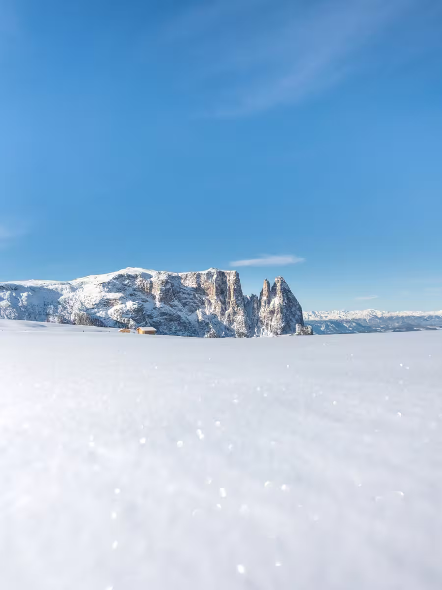 Der Schlern im Schnee